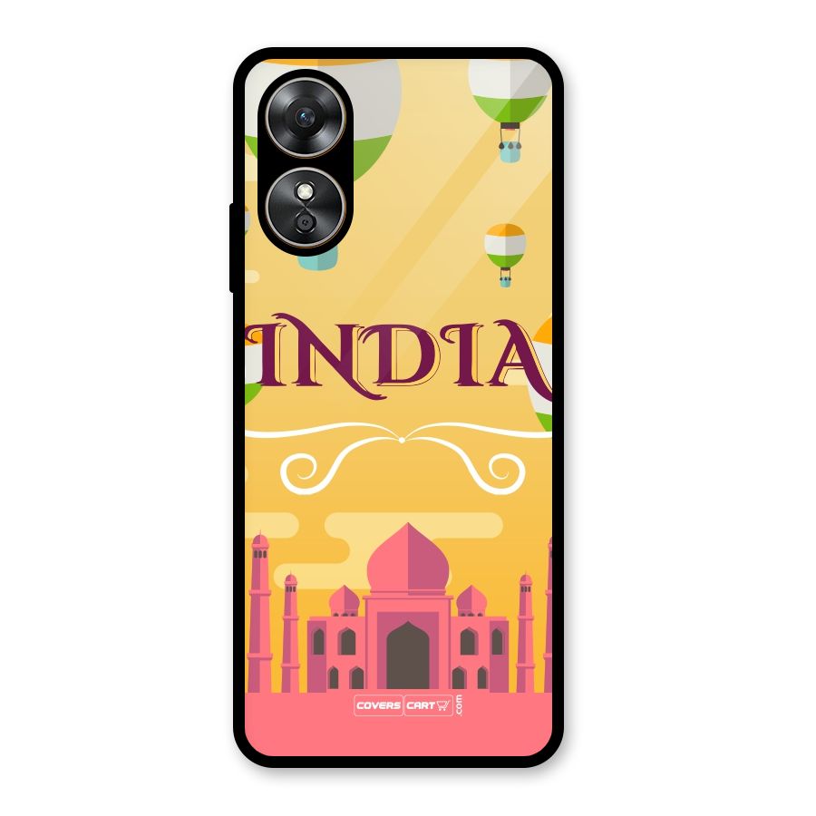 Proud To Be Indian Glass Back Case for Oppo A17