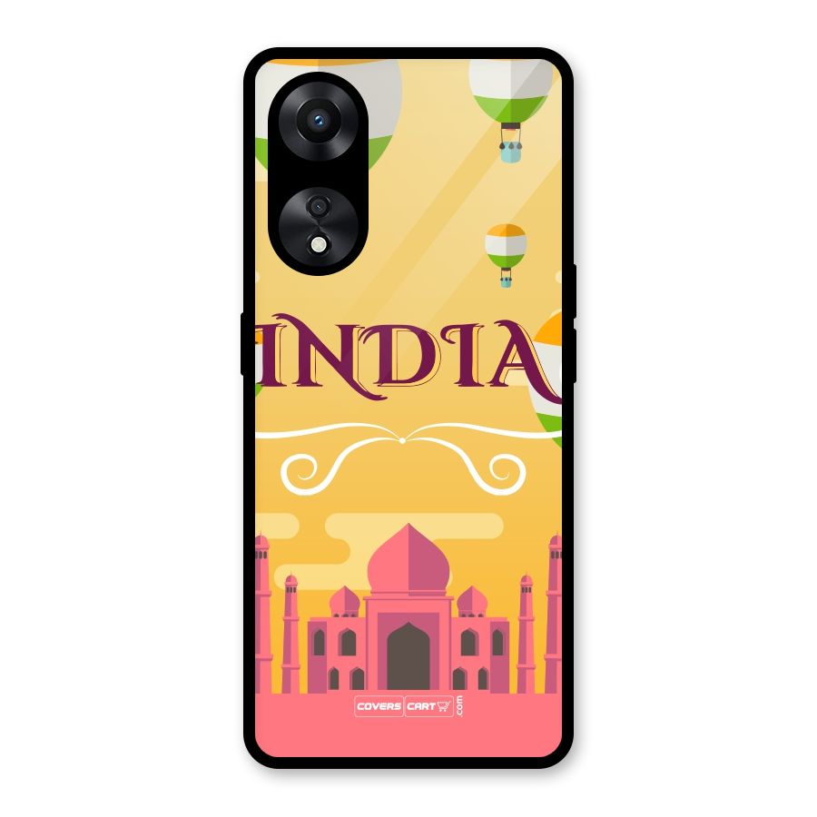 Proud To Be Indian Glass Back Case for Oppo A78