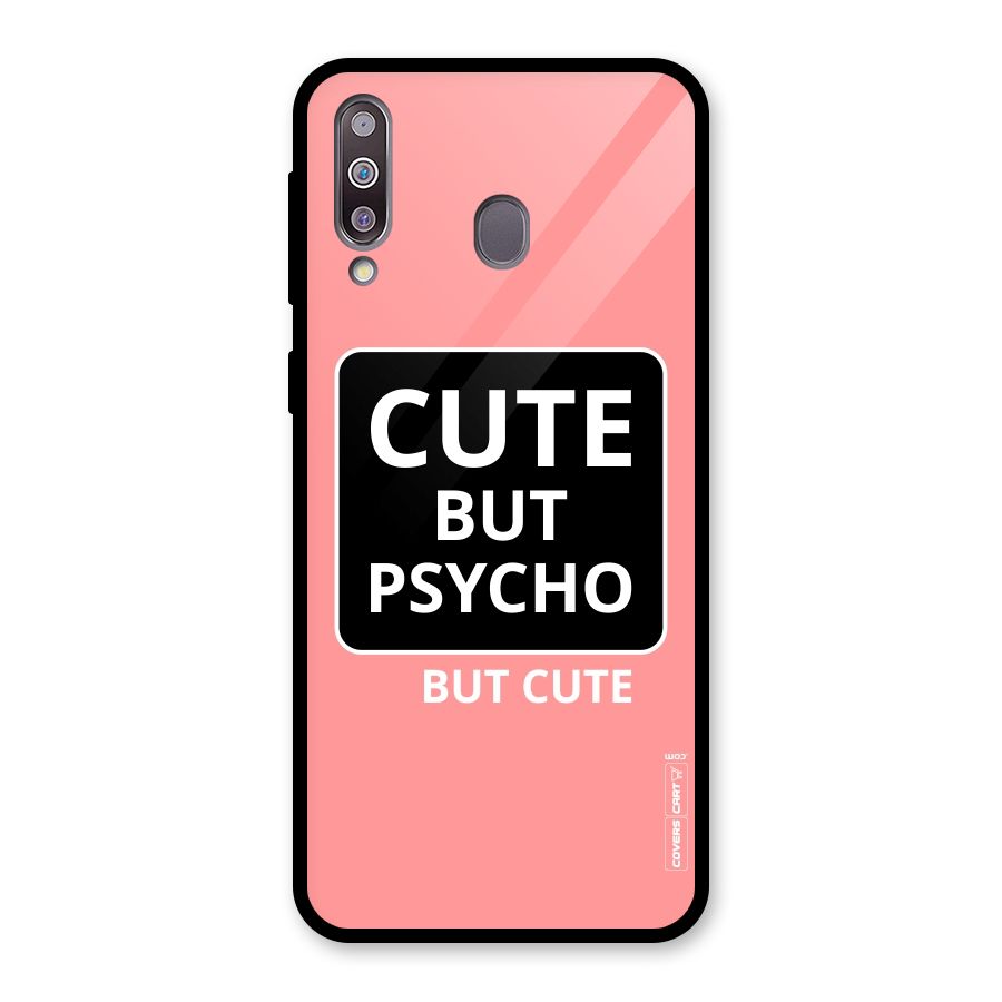 Psycho But Cute Glass Back Case for Galaxy M30