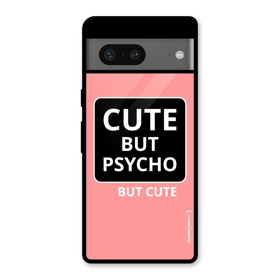Psycho But Cute Glass Back Case for Google Pixel 7