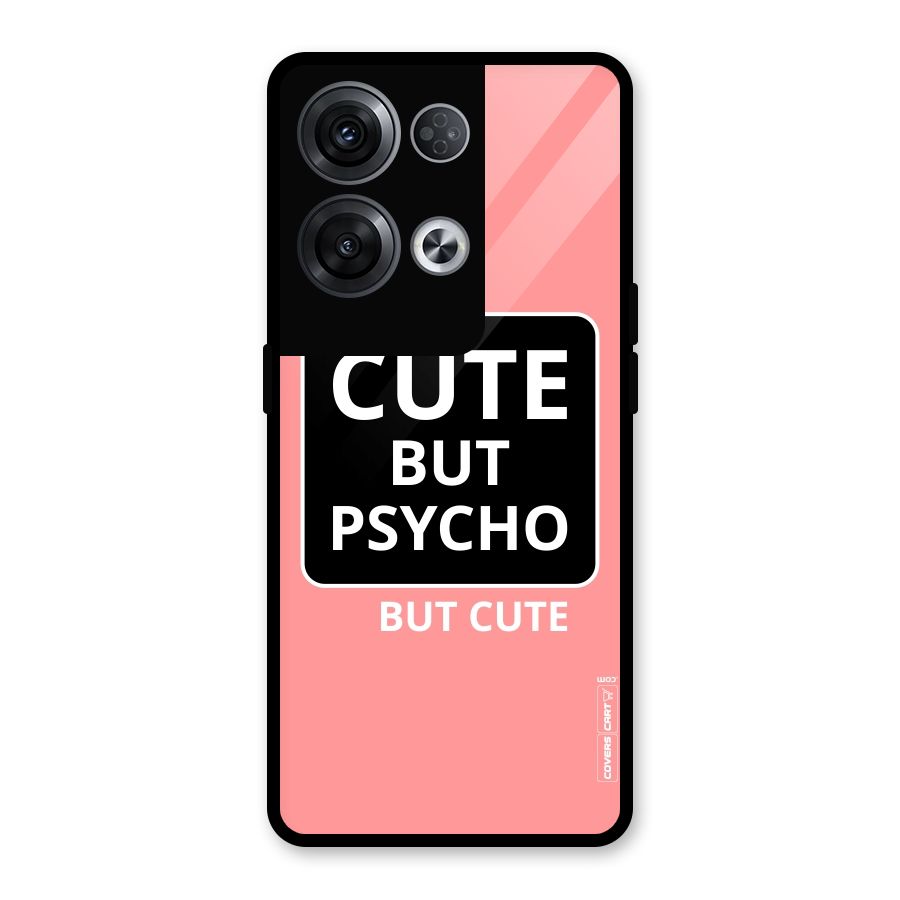 Psycho But Cute Glass Back Case for Oppo Reno8 Pro 5G