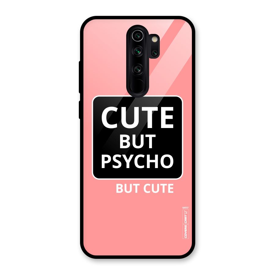 Psycho But Cute Glass Back Case for Redmi Note 8 Pro
