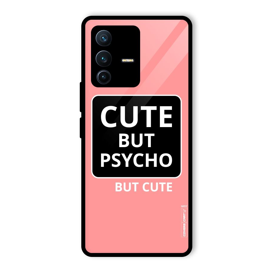 Psycho But Cute Glass Back Case for Vivo V23 Pro