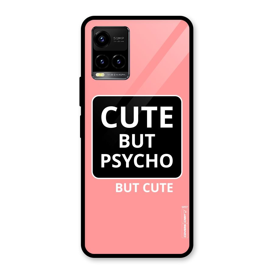 Psycho But Cute Glass Back Case for Vivo Y21A