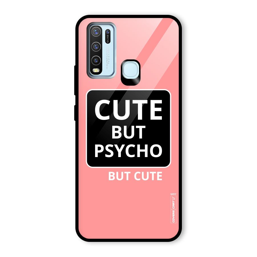 Psycho But Cute Glass Back Case for Vivo Y30