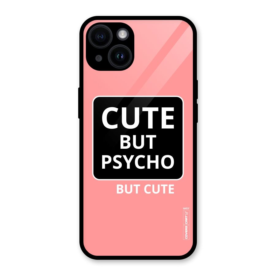 Psycho But Cute Glass Back Case for iPhone 14