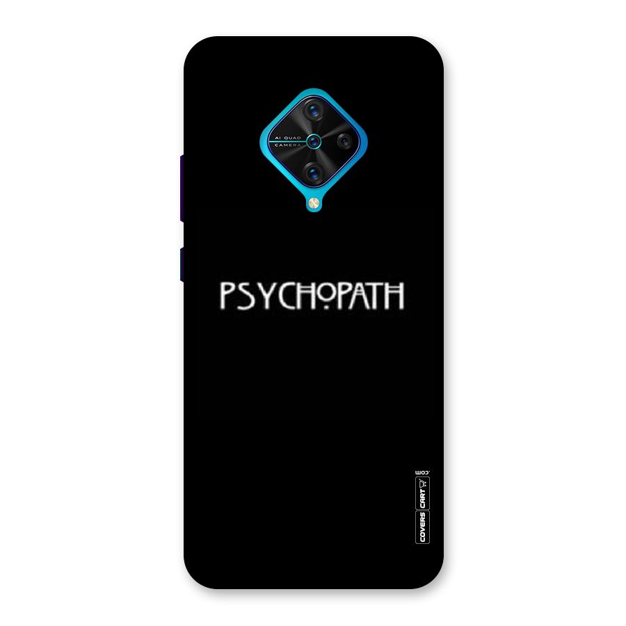 Psycopath Alert Back Case for Vivo S1 Pro