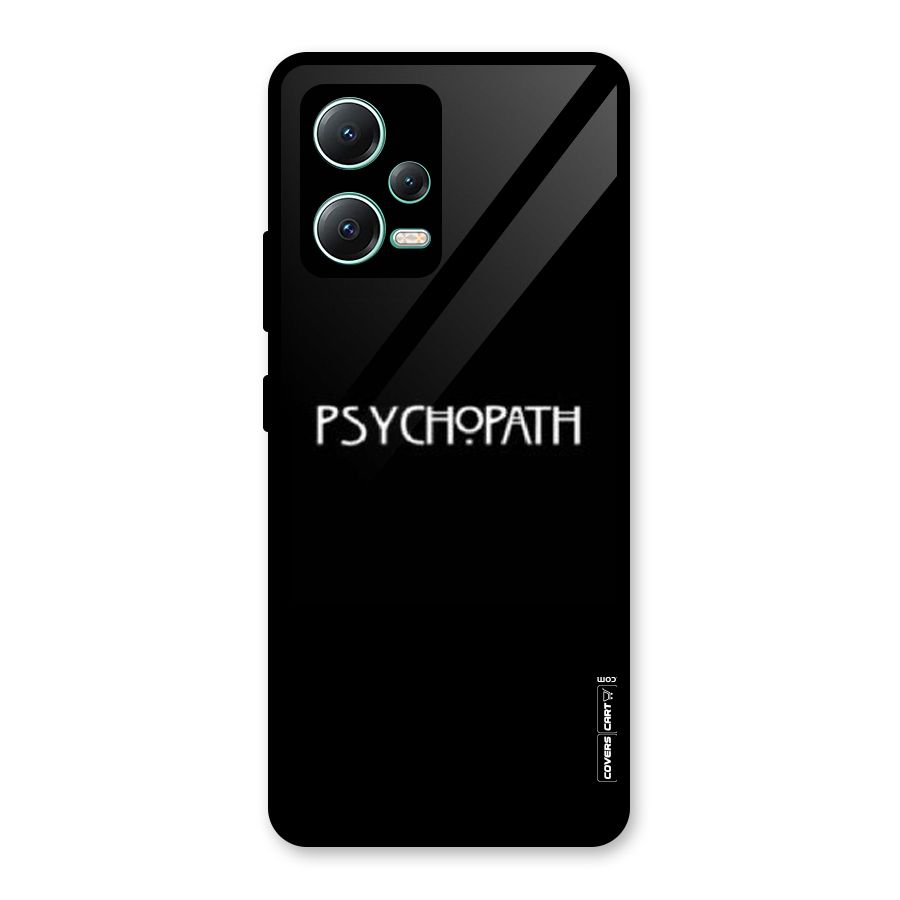 Psycopath Alert Glass Back Case for Redmi Note 12 5G