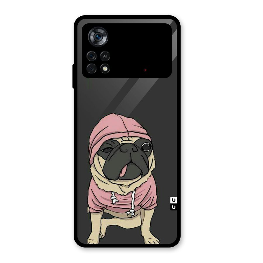 Pug Swag Glass Back Case for Poco X4 Pro 5G