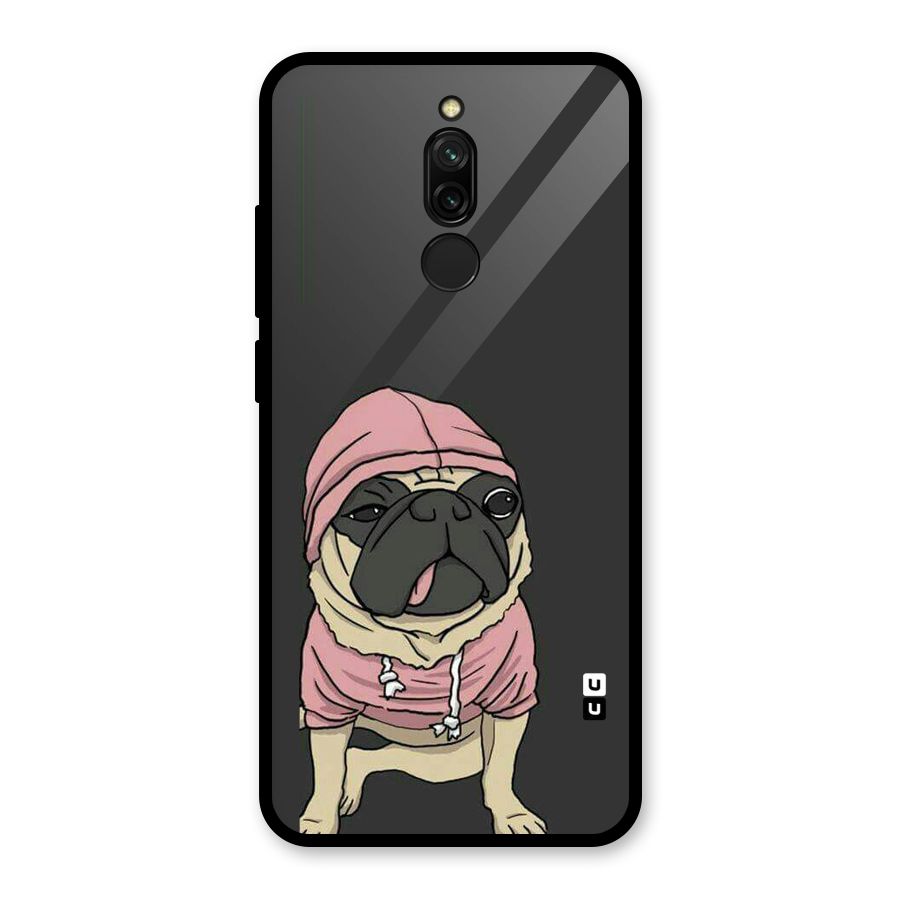 Pug Swag Glass Back Case for Redmi 8