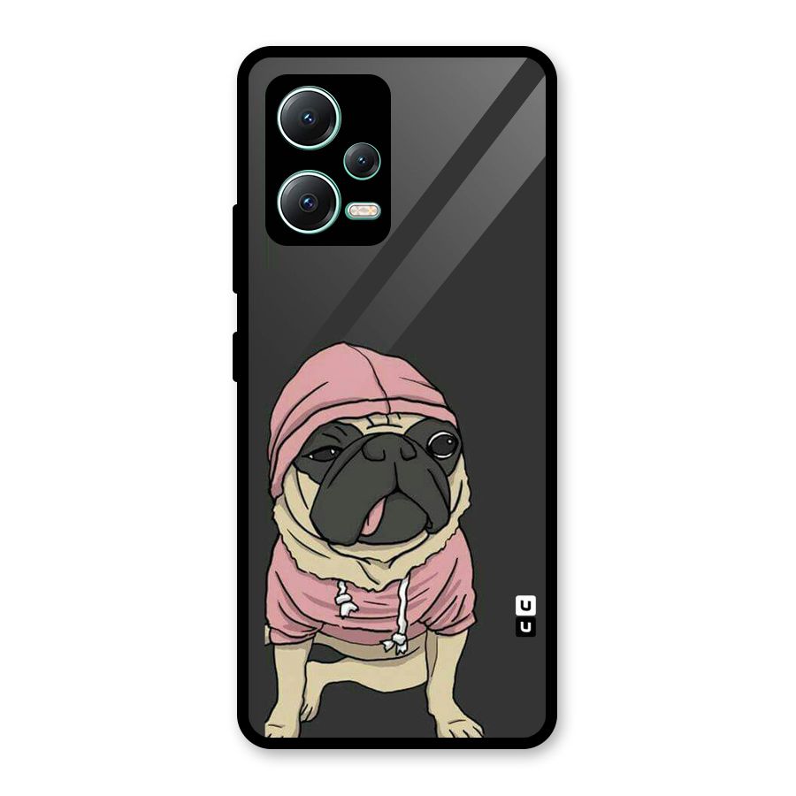 Pug Swag Glass Back Case for Redmi Note 12 5G