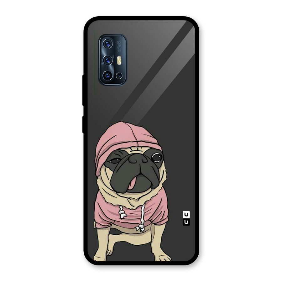 Pug Swag Glass Back Case for Vivo V17
