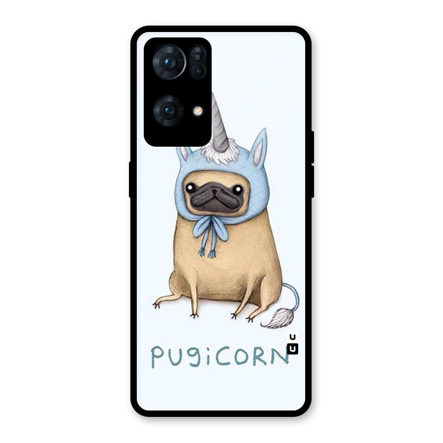 Pugicorn Glass Back Case for Oppo Reno7 Pro 5G