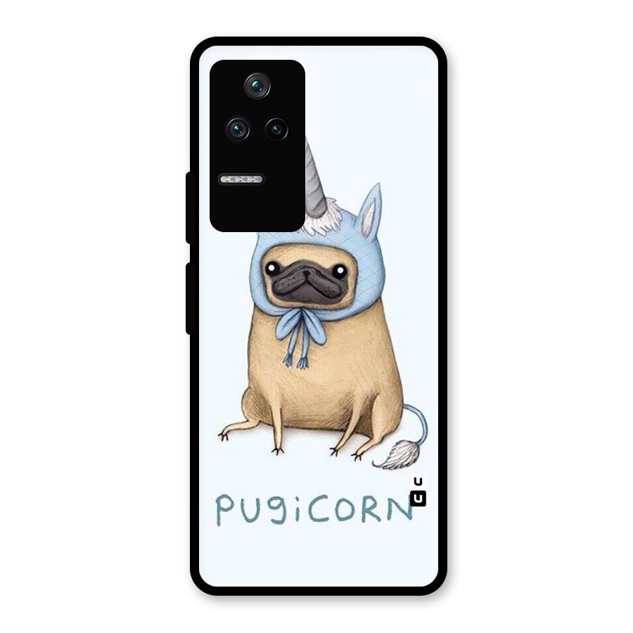 Pugicorn Glass Back Case for Poco F4 5G