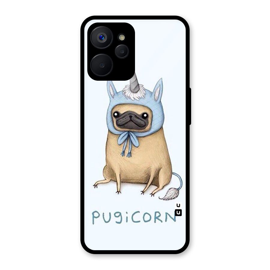 Pugicorn Glass Back Case for Realme 9i 5G