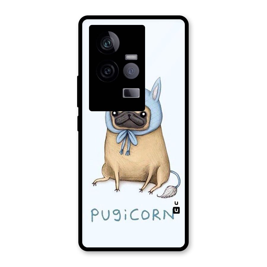 Pugicorn Glass Back Case for Vivo iQOO 11 5G