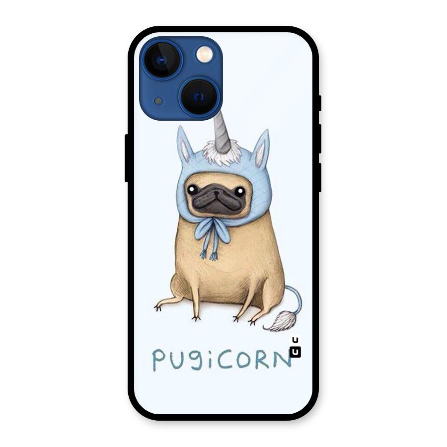 Pugicorn Glass Back Case for iPhone 13 Mini