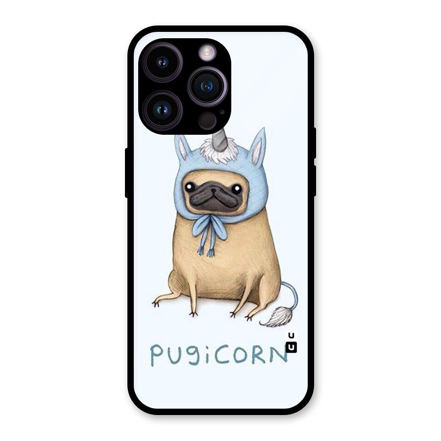 Pugicorn Glass Back Case for iPhone 14 Pro Max