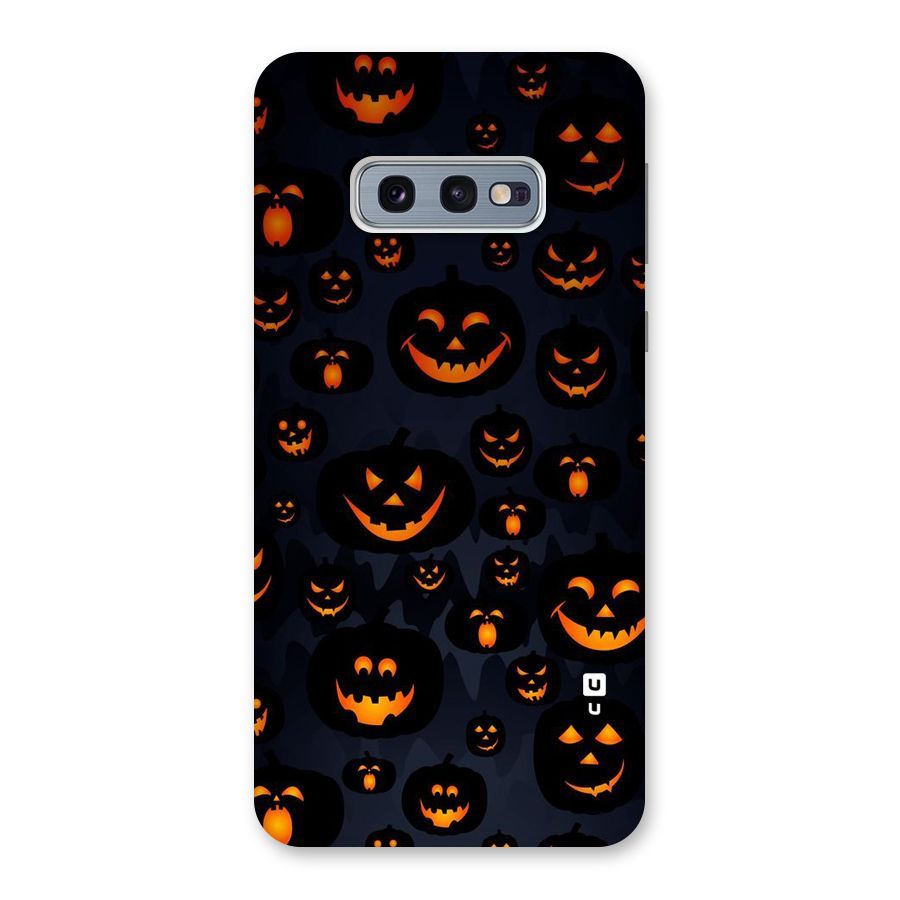 Pumpkin Smile Pattern Back Case for Galaxy S10e