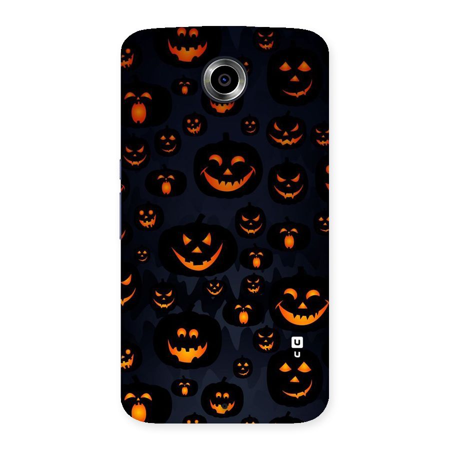 Pumpkin Smile Pattern Back Case for Nexsus 6