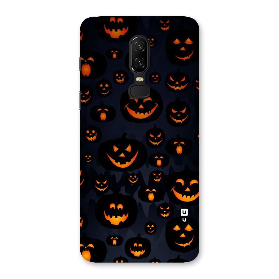 Pumpkin Smile Pattern Back Case for OnePlus 6