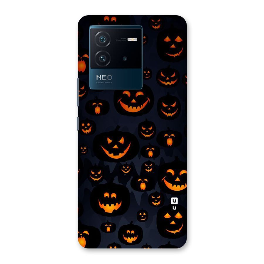 Pumpkin Smile Pattern Back Case for Vivo iQOO Neo 6 5G