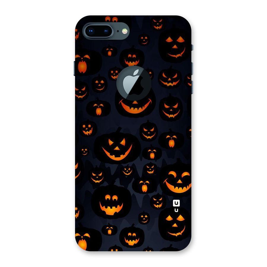 Pumpkin Smile Pattern Back Case for iPhone 7 Plus Logo Cut