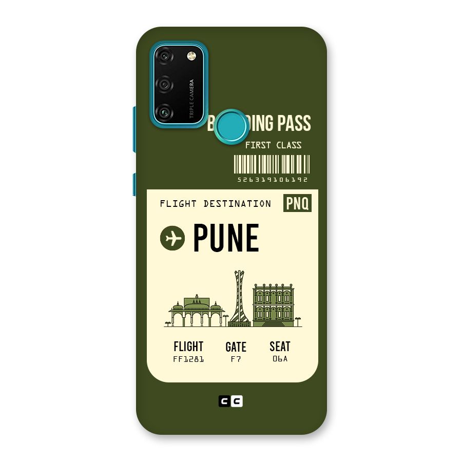 Pune Boarding Pass Back Case for Honor 9A