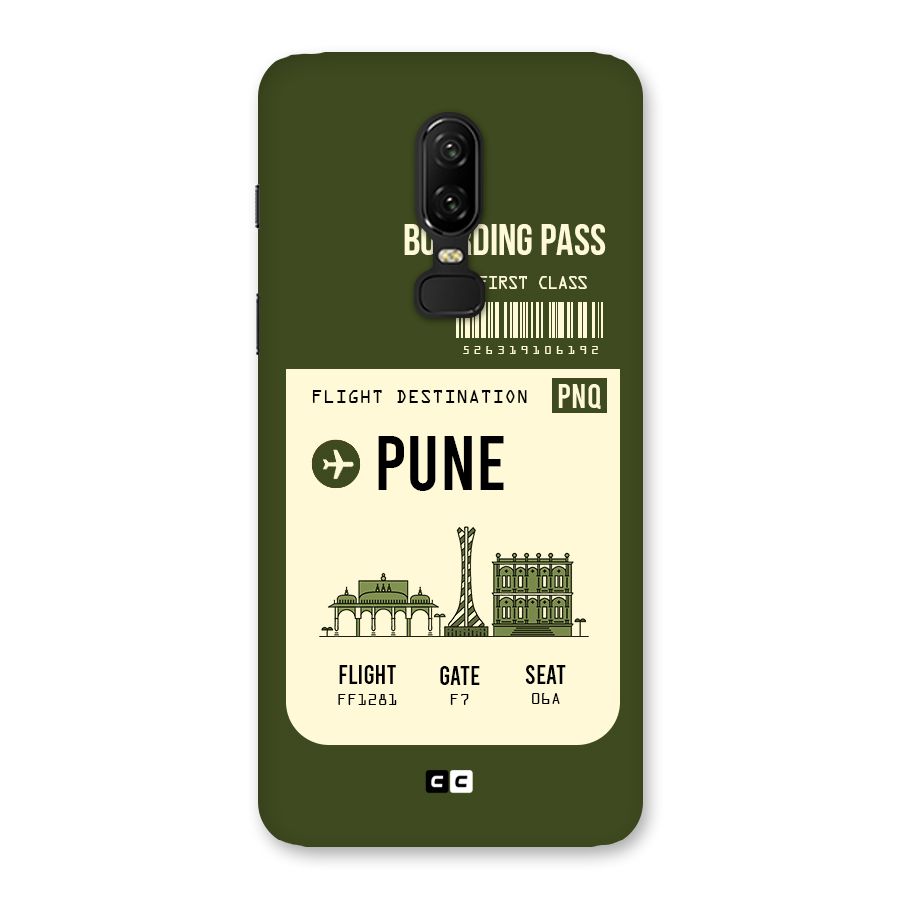 Pune Boarding Pass Back Case for OnePlus 6