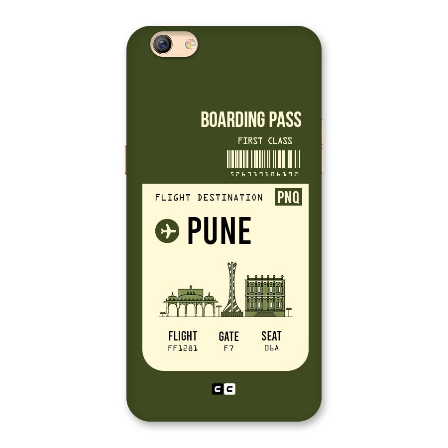 Pune Boarding Pass Back Case for Oppo F3 Plus