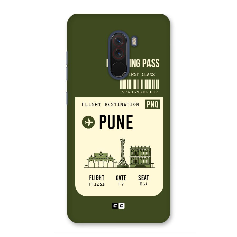 Pune Boarding Pass Back Case for Poco F1