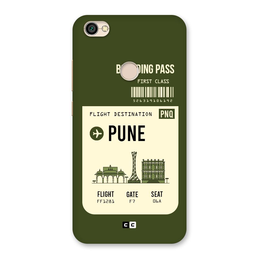 Pune Boarding Pass Back Case for Redmi Y1 2017