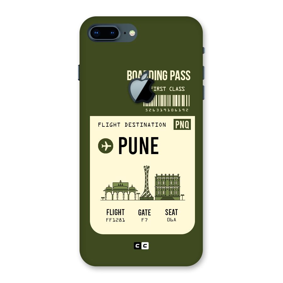 Pune Boarding Pass Back Case for iPhone 7 Plus Apple Cut