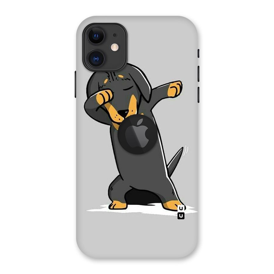 Puppy Dab Back Case for iPhone 11 Logo Cut