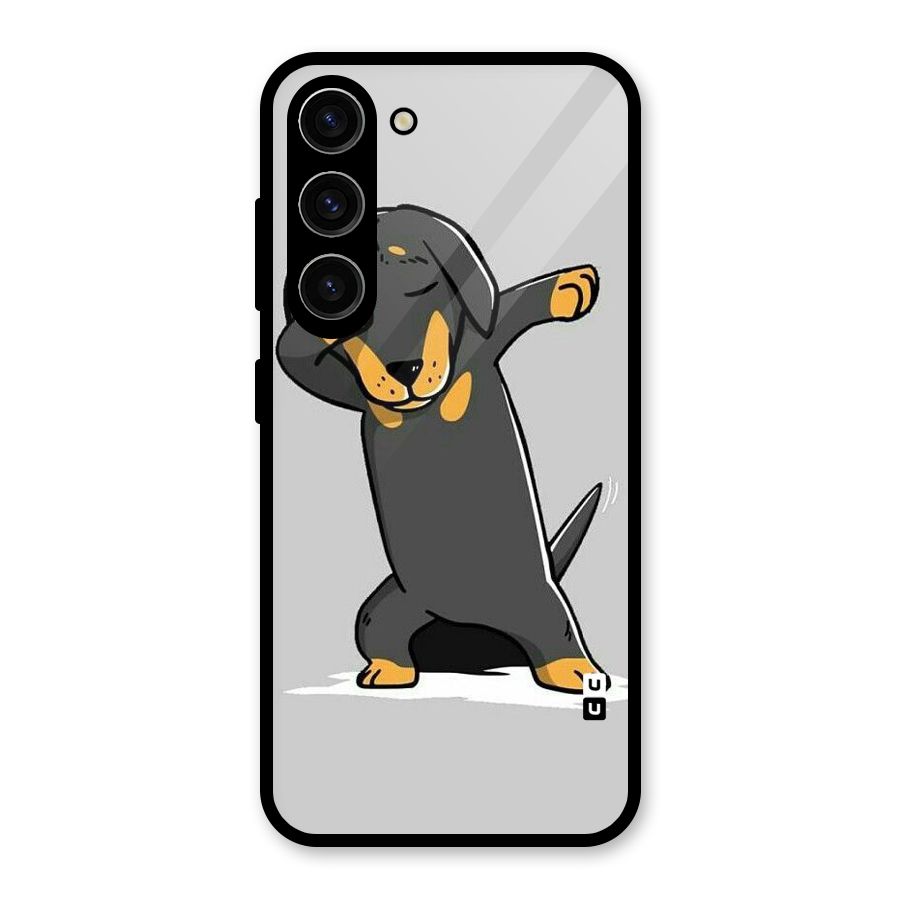Puppy Dab Glass Back Case for Galaxy S23