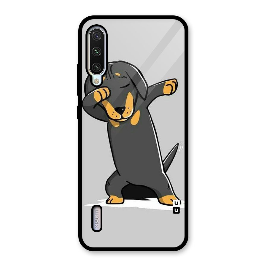Puppy Dab Glass Back Case for Mi A3