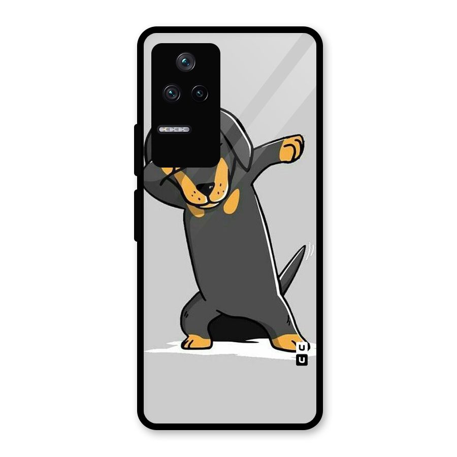 Puppy Dab Glass Back Case for Poco F4 5G