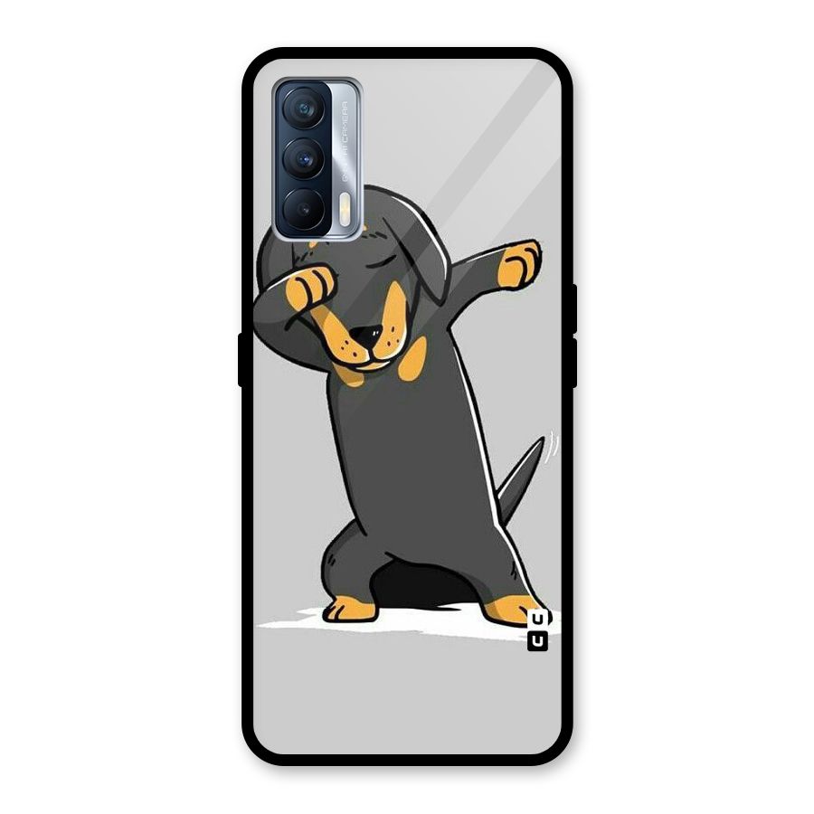 Puppy Dab Glass Back Case for Realme X7
