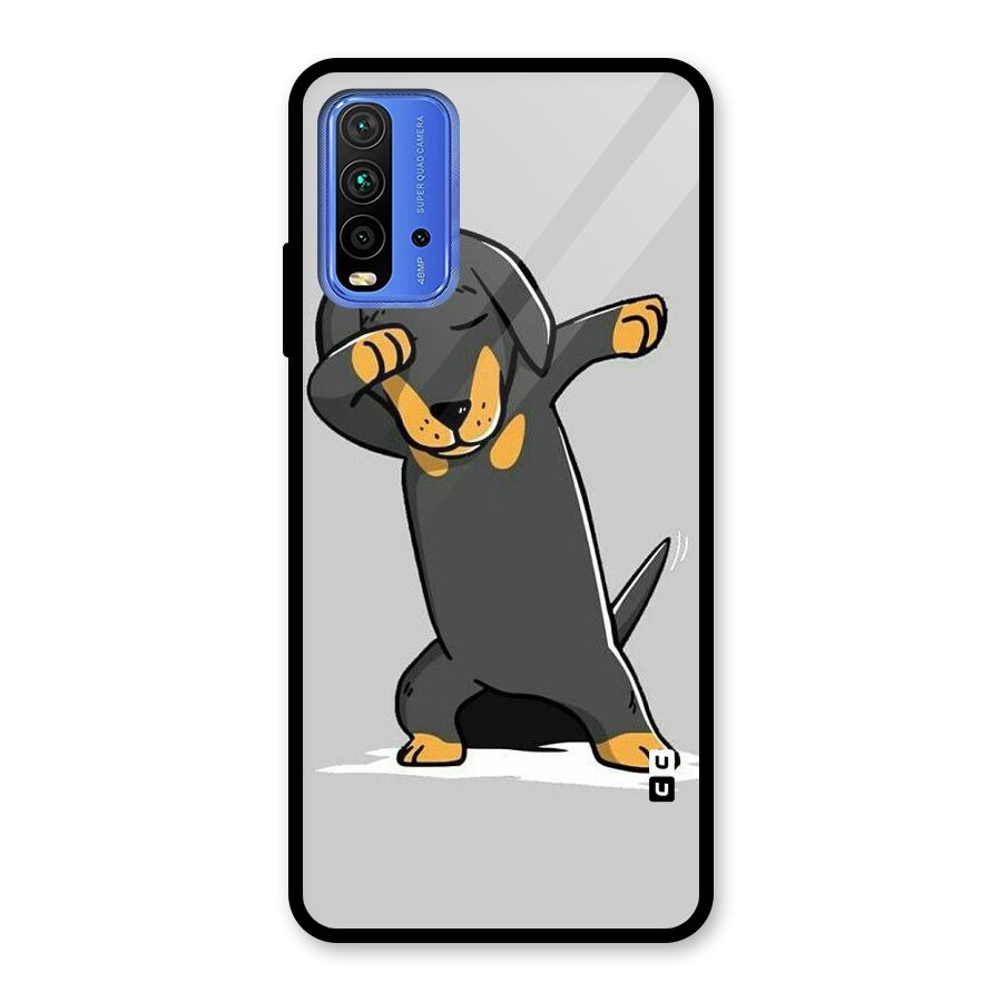 Puppy Dab Glass Back Case for Redmi 9 Power