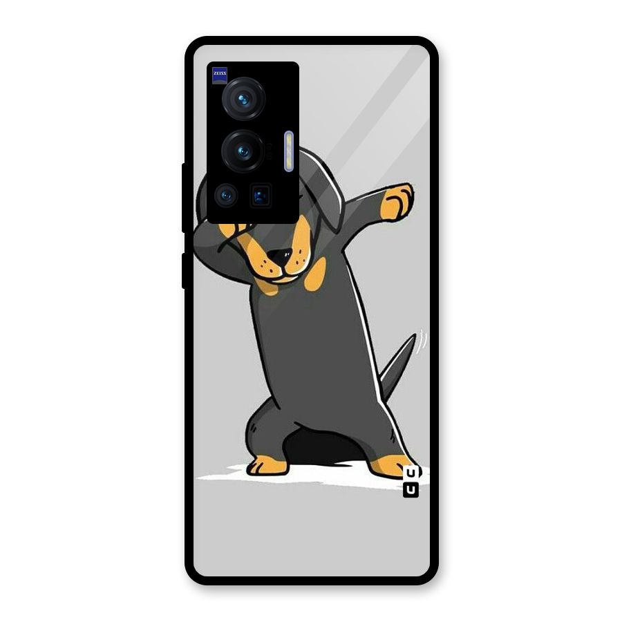 Puppy Dab Glass Back Case for Vivo X70 Pro