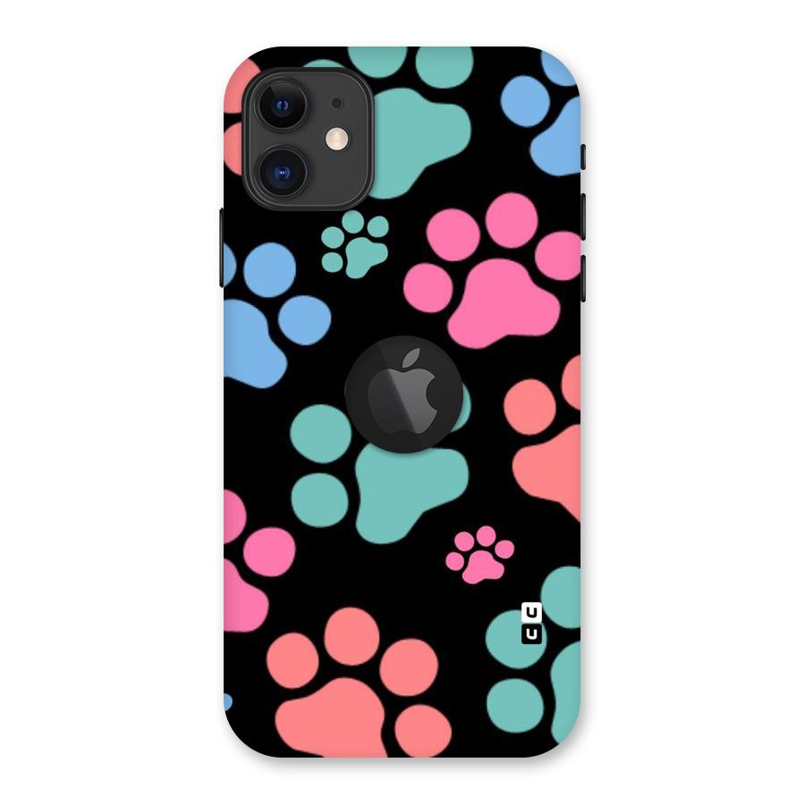 Puppy Paws Back Case for iPhone 11 Logo Cut