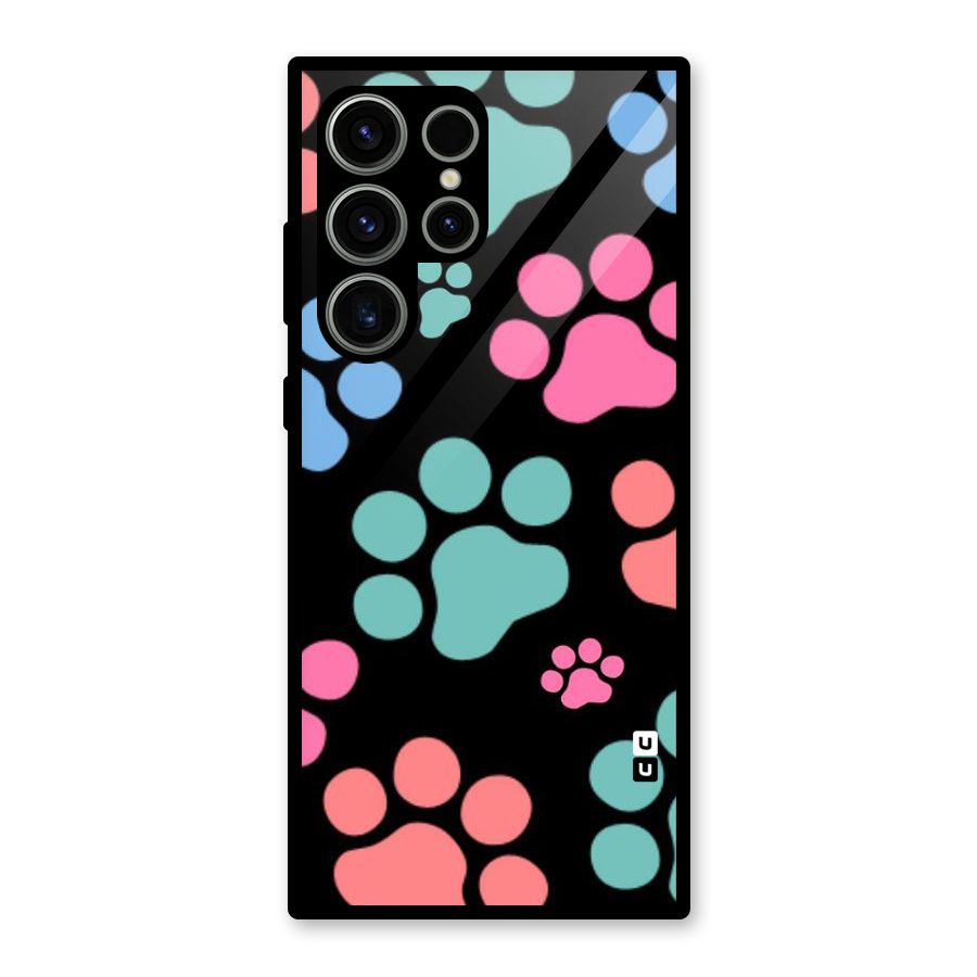 Puppy Paws Glass Back Case for Galaxy S23 Ultra