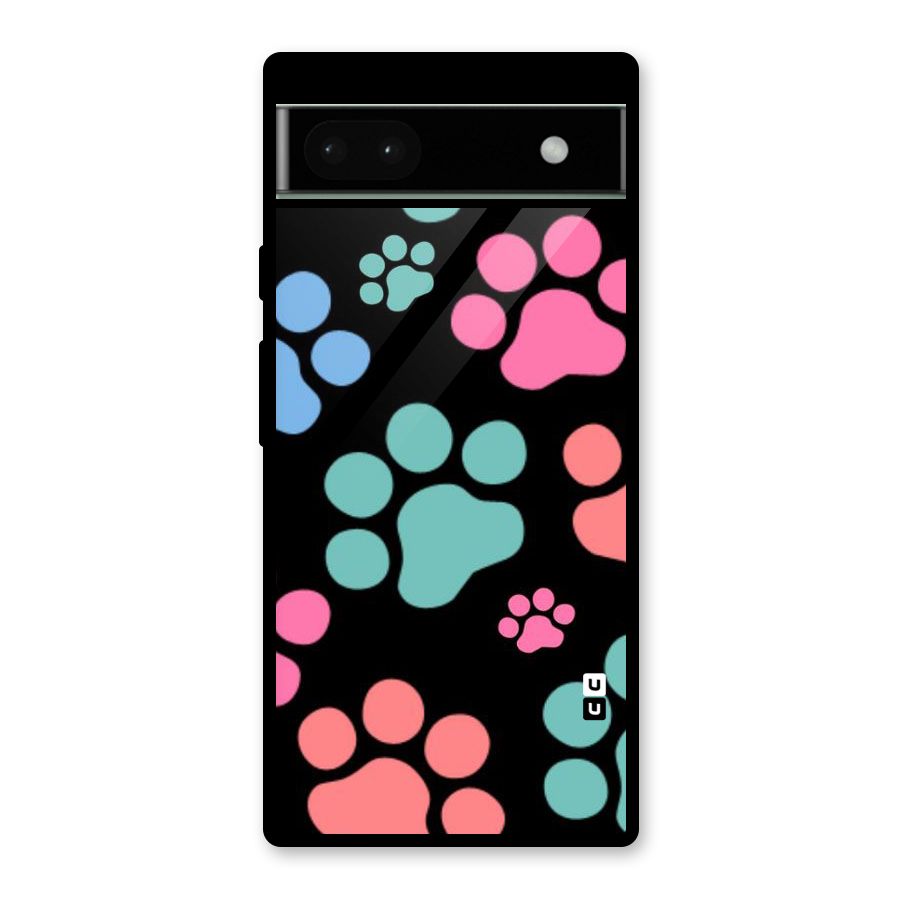 Puppy Paws Glass Back Case for Google Pixel 6a