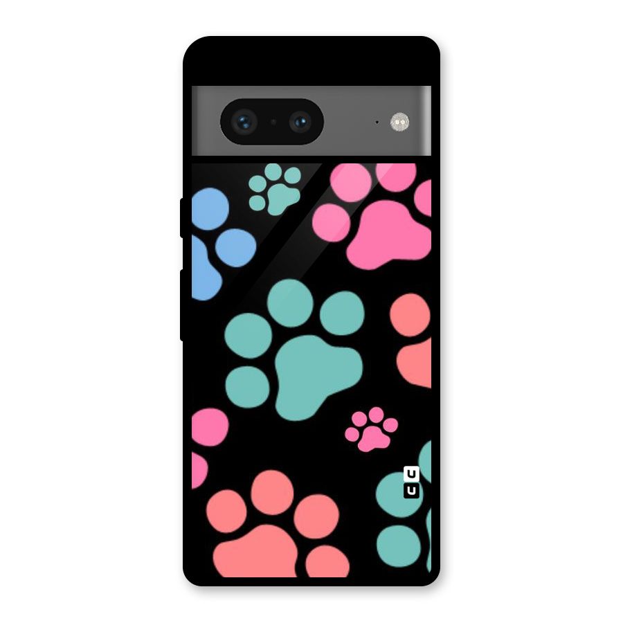 Puppy Paws Glass Back Case for Google Pixel 7