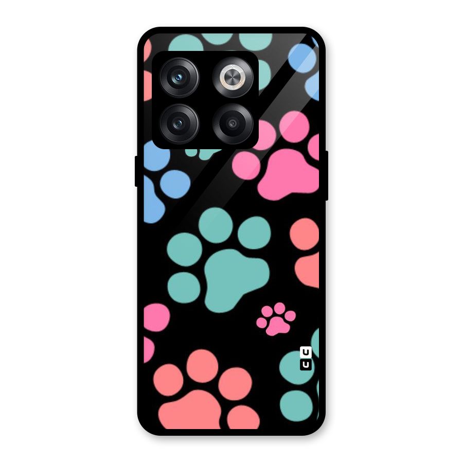 Puppy Paws Glass Back Case for OnePlus 10T