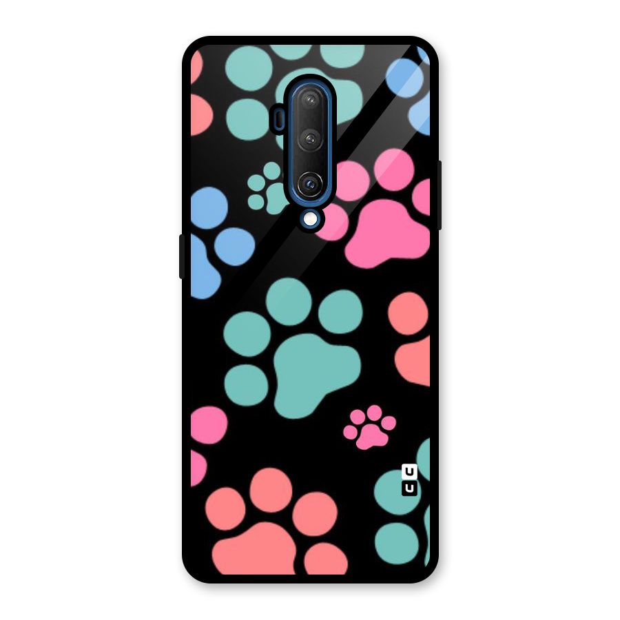 Puppy Paws Glass Back Case for OnePlus 7T Pro