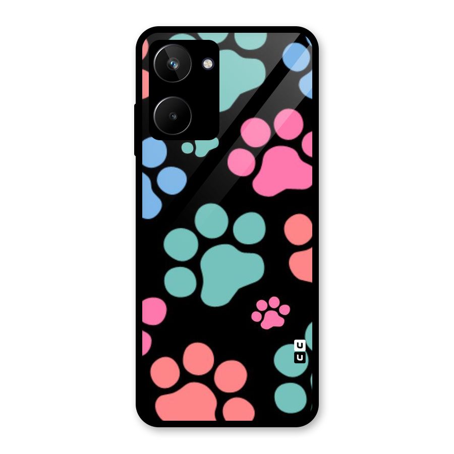 Puppy Paws Glass Back Case for Realme 10