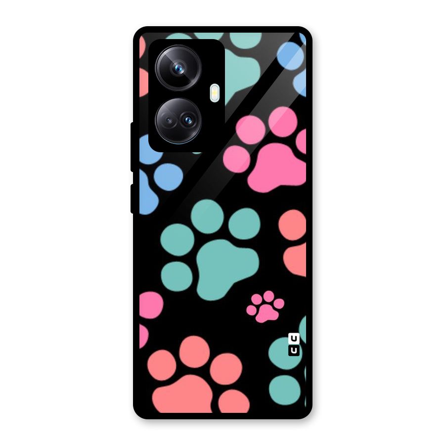 Puppy Paws Glass Back Case for Realme 10 Pro Plus