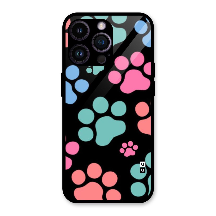 Puppy Paws Glass Back Case for iPhone 14 Pro Max