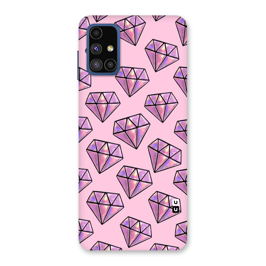 Purple Diamond Designs Back Case for Galaxy M51